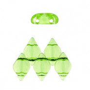 Matubo GemDuo Beads 8x5mm Lime green